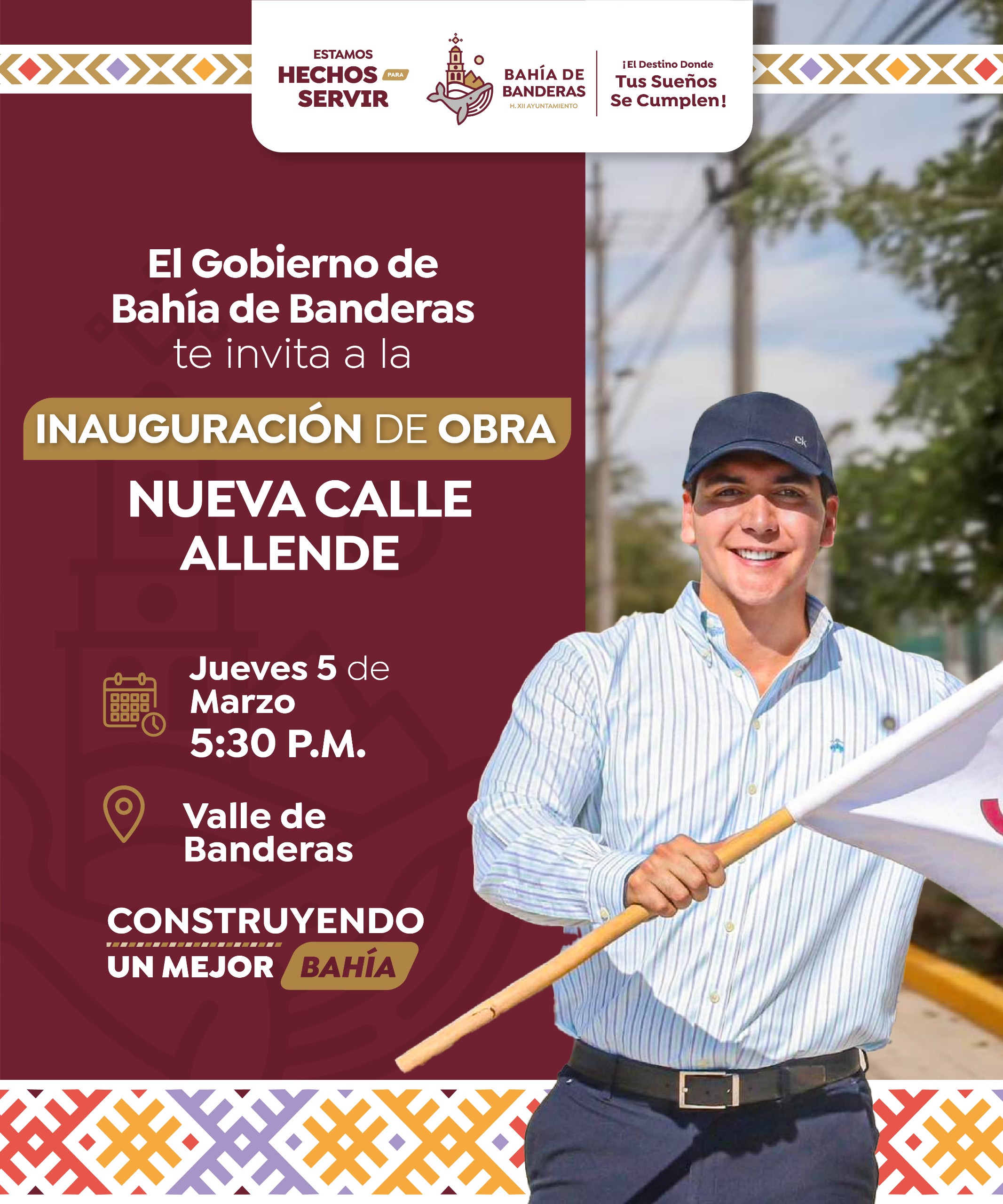 Héctor Santana inaugurará la calle Allende en Valle de Banderas