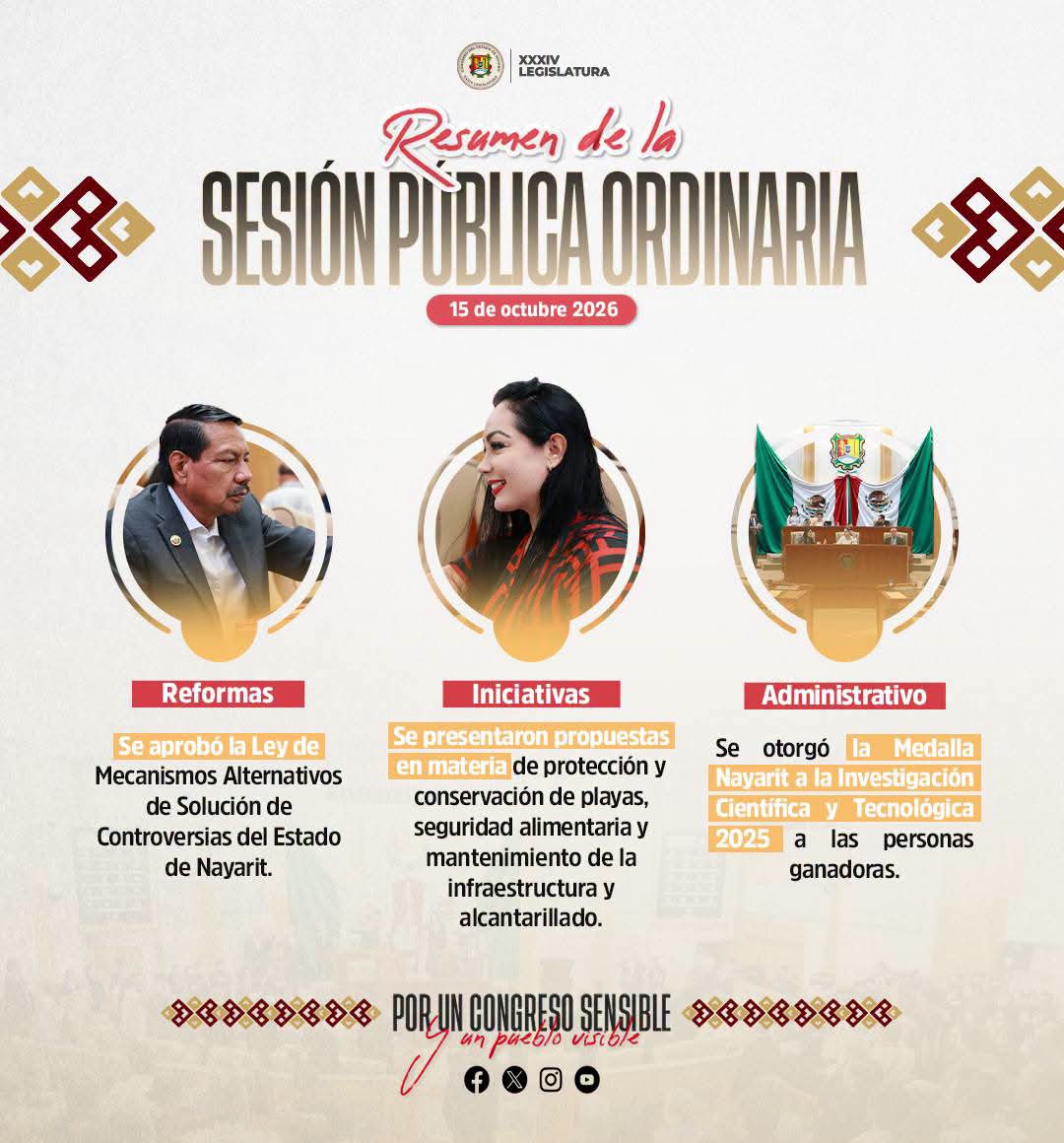 16 de octubre del 2026.-Resumen legislativo